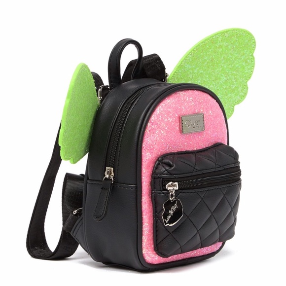 Betsey Johnson Handbags - Betsey Johnson Jesse Mini Backpack Removable Wings